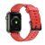 Apple Watch 1-6, SE, SE (2022) (42 / 44 mm) / Watch 7-8 (45 mm) / Watch Ultra (49 mm), silikónový remienok, nastaviteľný, 3D vzor, červený