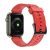 Apple Watch 1-6, SE, SE (2022) (38 / 40 mm) / Watch 7-8 (41 mm), silikónový remienok, nastaviteľný, 3D vzor, červený