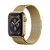 Apple Watch 1-6, SE, SE (2022) (42/44 mm), kovový zadný remienok, magnetické zapínanie, milánsky štýl, zlaté