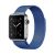 Apple Watch 1-6, SE, SE (2022) (38/40 mm), kovový zadný remienok, magnetická spona, milánsky štýl, tmavomodrá
