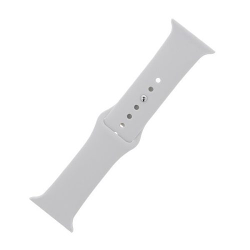 Apple Watch 1-6, SE, SE (2022) (38 / 40 mm) / Watch 7-8 (41 mm), silikónový remienok, veľkosť M / L, nastaviteľný, biely