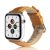 Apple Watch 1-6, SE, SE (2022) (42 / 44 mm) / Watch 7-9 (45 mm) / Watch Ultra (49 mm), silikónový remienok, kožený efekt, nastaviteľný, žltý