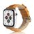 Apple Watch 1-6, SE, SE (2022) (38 / 40 mm) / Watch 7-9 (41 mm), silikónový remienok, kožený efekt, nastaviteľný, žltý