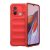 Xiaomi Redmi 12C, silikónové puzdro, stredne odolné proti nárazu, 3D vzor, červené