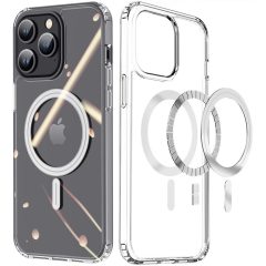   Apple iPhone 15 Pro, Plastový zadný kryt + silikónový rám, kompatibilný s nabíjačkou Magsafe, Dux Ducis Clin, priehľadný