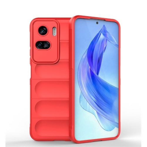 Huawei Honor 90 Lite, silikónové puzdro, stredne odolné proti nárazu, 3D vzor, červené