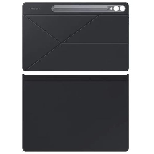 Samsung Galaxy Tab S9 Plus 12.4 SM-X810 / X816B, puzdro s priečinkom, magnetické uchytenie, držiak dotykového pera, Origami Smart Case, Samsung Smart Book Cover, čierne, továrenské