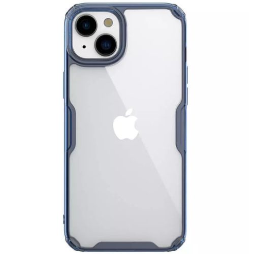 Apple iPhone 15, Silikónové puzdro, plastová zadná strana, ultratenké, Nillkin Nature Pro, modré