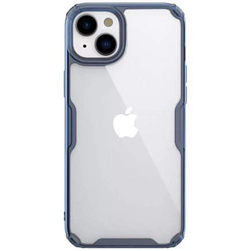 Apple iPhone 15 Plus, Silikónové puzdro, plastová zadná strana, ultratenké, Nillkin Nature Pro, modré
