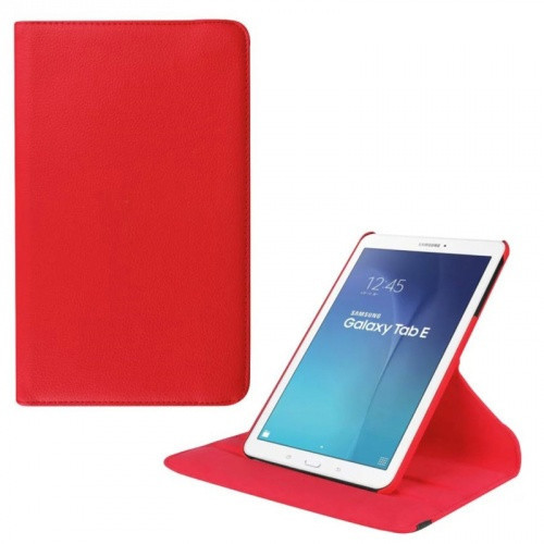 Samsung Galaxy Tab E 9.6 SM-T560 / T561, otočné (360°) puzdro s priečinkom, červené