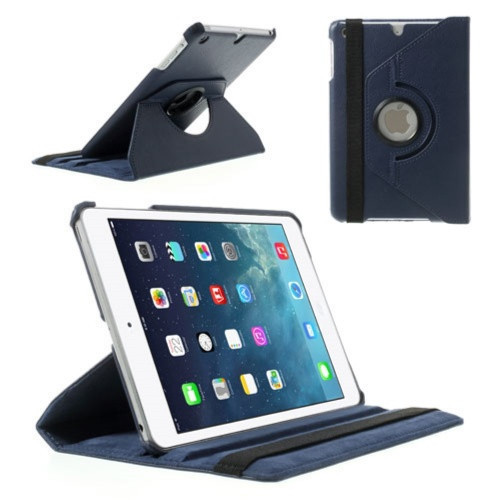 Apple iPad Mini / iPad Mini Retina / iPad Mini 3, otočné (360°) puzdro s priečinkom, tmavomodré