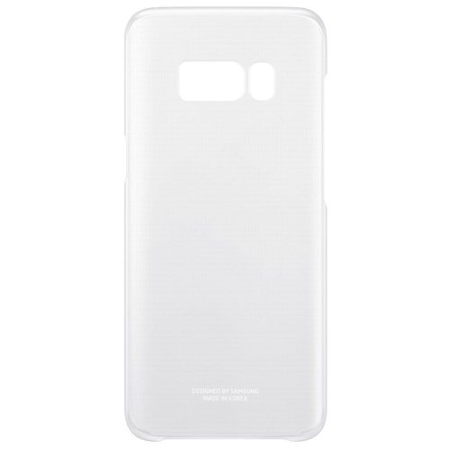 Samsung Galaxy S8 SM-G950, plastový zadný kryt, priehľadný/strieborný, továrenský