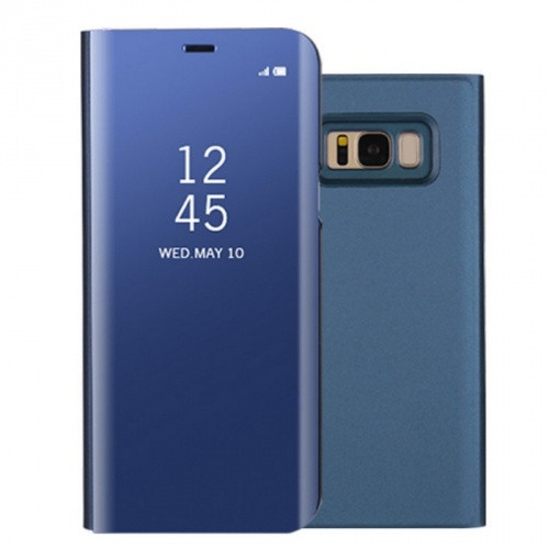 Samsung Galaxy S8 SM-G950, Bočné otváracie puzdro s indikátorom hovoru, Smart View Cover, modré (náhradný trh)