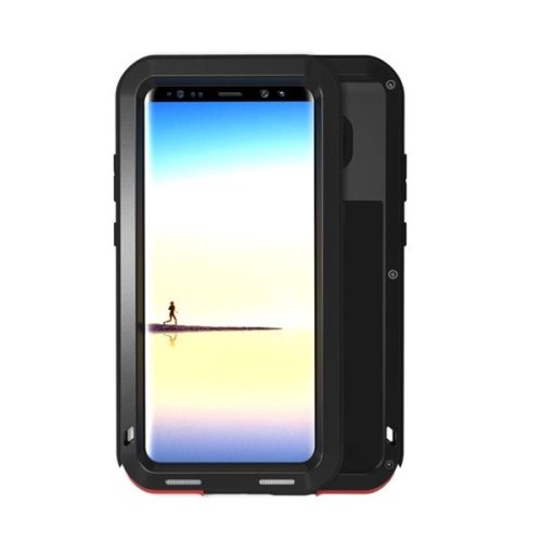Samsung Galaxy Note 8 SM-N950, silikónové puzdro, Love Mei Defender, nárazuvzdorné, čierne