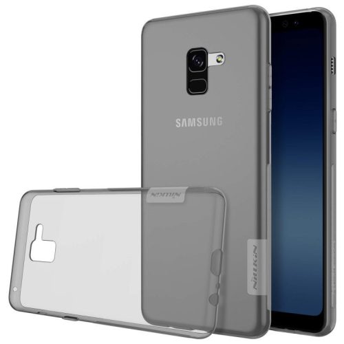 Samsung Galaxy A8 Plus (2018) SM-A730F, silikónové puzdro TPU, Nillkin Nature, ultratenké, sivé