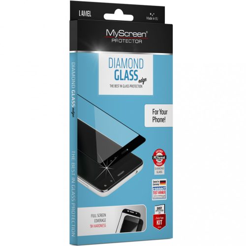 Samsung Galaxy A6 Plus (2018) SM-A605F, ochranná fólia displeja, odolná proti nárazu (vrátane zakrivenej strany!), MyScreen Protector, Diamond Glass, čierna