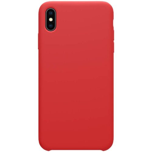 Apple iPhone X / XS, TPU silikónové puzdro, pogumované, Nillkin Flex Pure, červené