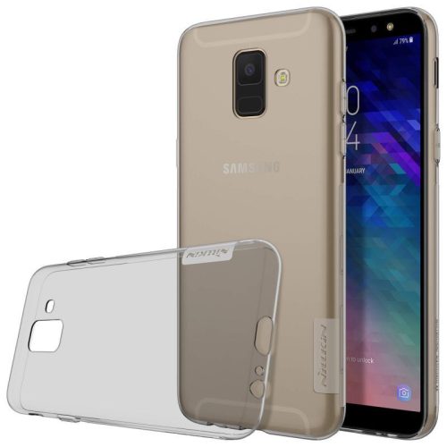 Samsung Galaxy A6 (2018) SM-A600F, silikónové puzdro TPU, Nillkin Nature, ultratenké, sivé