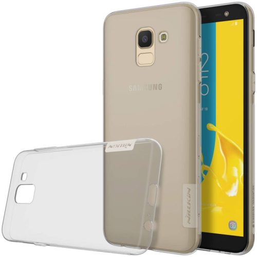 Samsung Galaxy J6 (2018) SM-J600F, silikónové puzdro TPU, Nillkin Nature, ultratenké, sivé