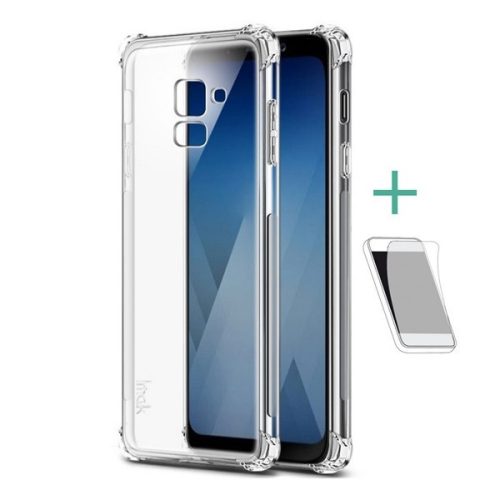 Samsung Galaxy A8 (2018) SM-A530F, silikónové puzdro TPU, stredne odolné proti nárazu, bublinková päta, IMAK, priehľadné