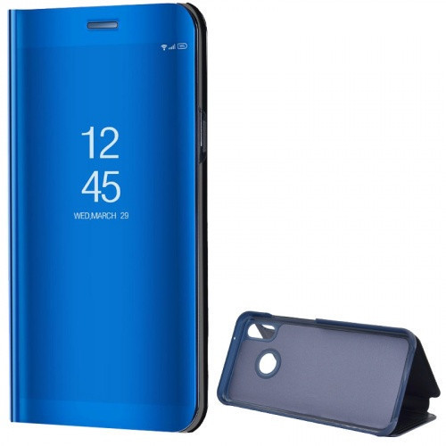 Huawei P20 Lite, bočné otváracie puzdro s indikátorom hovoru, Smart View Cover, modré (náhradný trh)