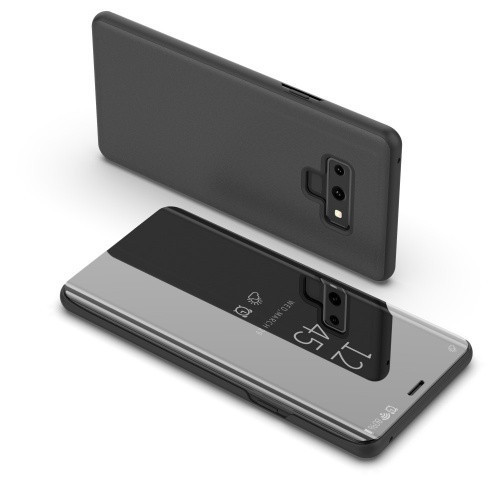 Samsung Galaxy Note 9 SM-N960, puzdro s bočným otváraním a indikátorom hovoru, kryt Smart View Cover, čierny (náhradný trh)