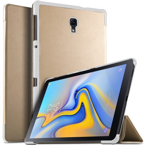 Samsung Galaxy Tab A 10,5 (2018) SM-T590 / T595, puzdro s priečinkom, trojrozmerné, zlaté