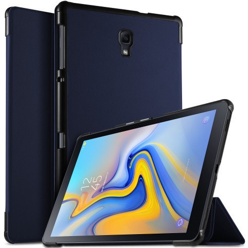 Samsung Galaxy Tab A 10,5 (2018) SM-T590 / T595, puzdro s priečinkom, Trifold, tmavomodré