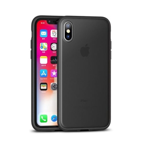 Apple iPhone XS Max, Plastový zadný kryt, ochrana proti strednému nárazu, iPaky Specter, čierny