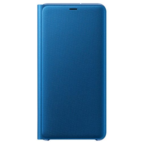 Samsung Galaxy A7 (2018) SM-A750F, Bočné otváracie puzdro, textilný vzor, modré, továrenské