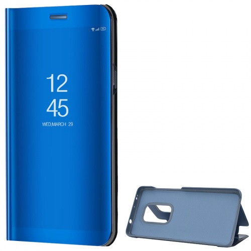 Huawei Mate 20, bočné otváracie puzdro s indikátorom hovoru, Smart View Cover, modré (náhradný trh)