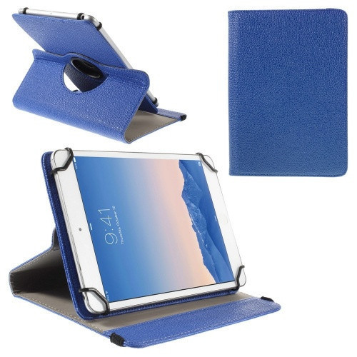 Univerzálne puzdro na TabletPC, puzdro na priečinky, 9-10", stojan, otočné (360°), tmavomodré
