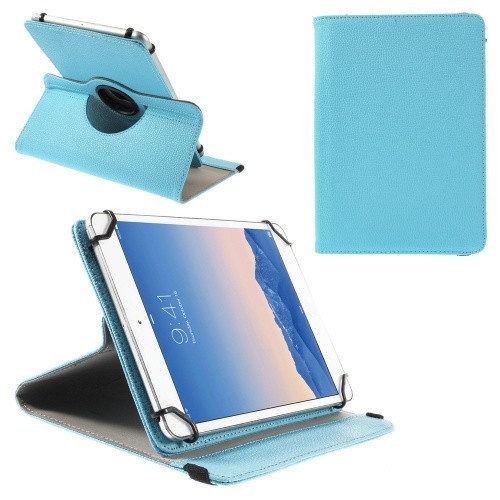Univerzálne puzdro na TabletPC, puzdro na priečinky, 9-10", stojan, otočné (360°), svetlomodré