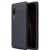 Huawei P30, silikónový kryt TPU, kožený efekt, vzor švov, tmavomodrý
