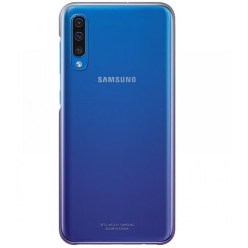 Samsung Galaxy A50 SM-A505F, plastový zadný kryt, továrenská výroba, priehľadný/fialový