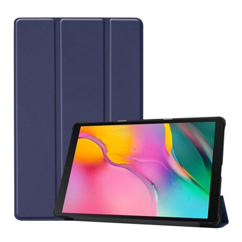 Samsung Galaxy Tab A 10.1 (2019) SM-T510 / T515, puzdro s priečinkom, Trifold, tmavomodré