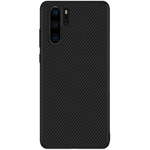 Huawei P30 Pro, Plastový zadný kryt, Nillkin Synthetic Fiber, čierny