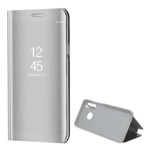 Huawei P30 Lite, bočné otváracie puzdro s indikátorom hovoru, Smart View Cover, strieborné (náhradný trh)
