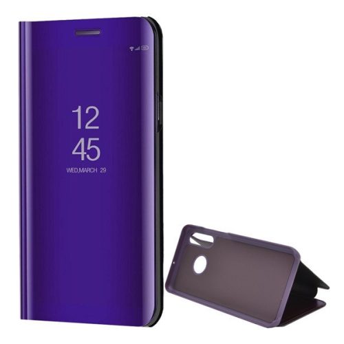 Huawei P30 Lite, bočné otváracie puzdro s indikátorom hovoru, Smart View Cover, fialové (náhradný trh)