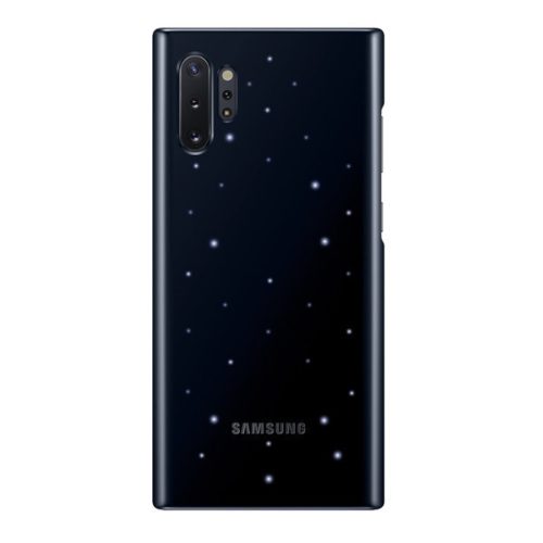 Samsung Galaxy Note 10 Plus / 10 Plus 5G SM-N975 / N976, Plastový zadný kryt, ultratenký, LED osvetlenie, čierny, továrenský