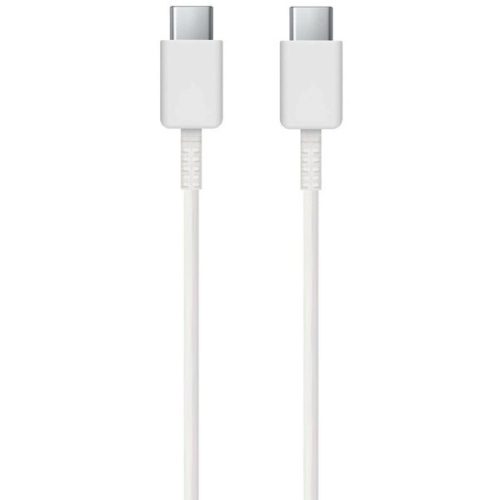 Nabíjací a dátový kábel USB Type-C, USB Type-C, 100 cm, 5000 mA, rýchle nabíjanie, Samsung, biely, továrenské,