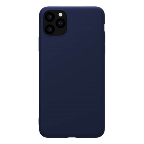 Apple iPhone 11 Pro Max, silikónové puzdro, pogumovaný, vzduchom tlmená päta, Nillkin Rubber Wrapped, námornícka modrá