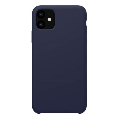 Apple iPhone 11, silikónové puzdro, pogumované, roh so vzduchovým polstrovaním, Nillkin Rubber Wrapped, námornícka modrá