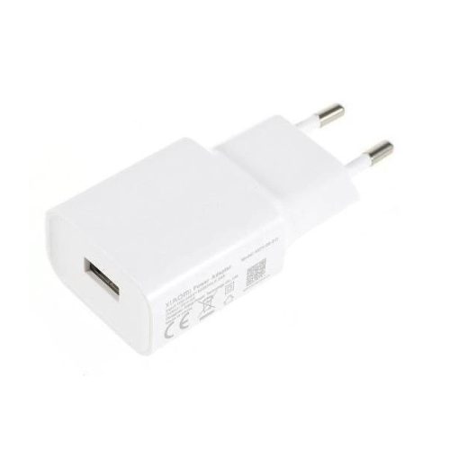 Sieťový nabíjací adaptér, 18 W, zásuvka USB, rýchle nabíjanie, Xiaomi, biely, továrenský