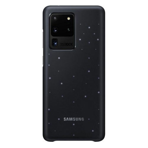 Samsung Galaxy S20 Ultra 5G SM-G988, plastový zadný kryt, ultratenký, LED osvetlenie, čierny, továrenský