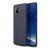 Samsung Galaxy Note 10 Lite SM-N770, silikónové puzdro, kožený efekt, vzor švov, tmavomodrá