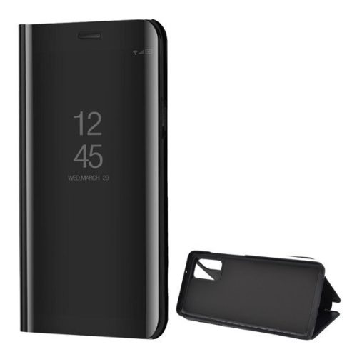 Samsung Galaxy S20 Plus / S20 Plus 5G SM-G985 / G986, Bočné otváracie puzdro s indikátorom hovoru, kryt Smart View Cover, čierny (náhradný trh)