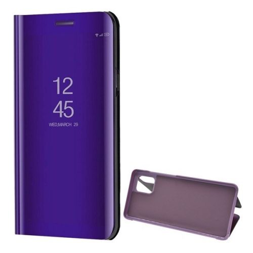 Samsung Galaxy Note 10 Lite SM-N770, puzdro s bočným otváraním a indikátorom hovoru, kryt Smart View Cover, fialový (náhradný trh), továrenské)