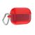 Držiak na nabíjačku slúchadiel Bluetooth, silikónový, karabínka, kompatibilný s Apple AirPods Pro, červený