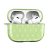 Držiak nabíjačky Bluetooth pre slúchadlá, silikónový, ultratenký, kompatibilný s Apple AirPods Pro, s kamienkom, zelený